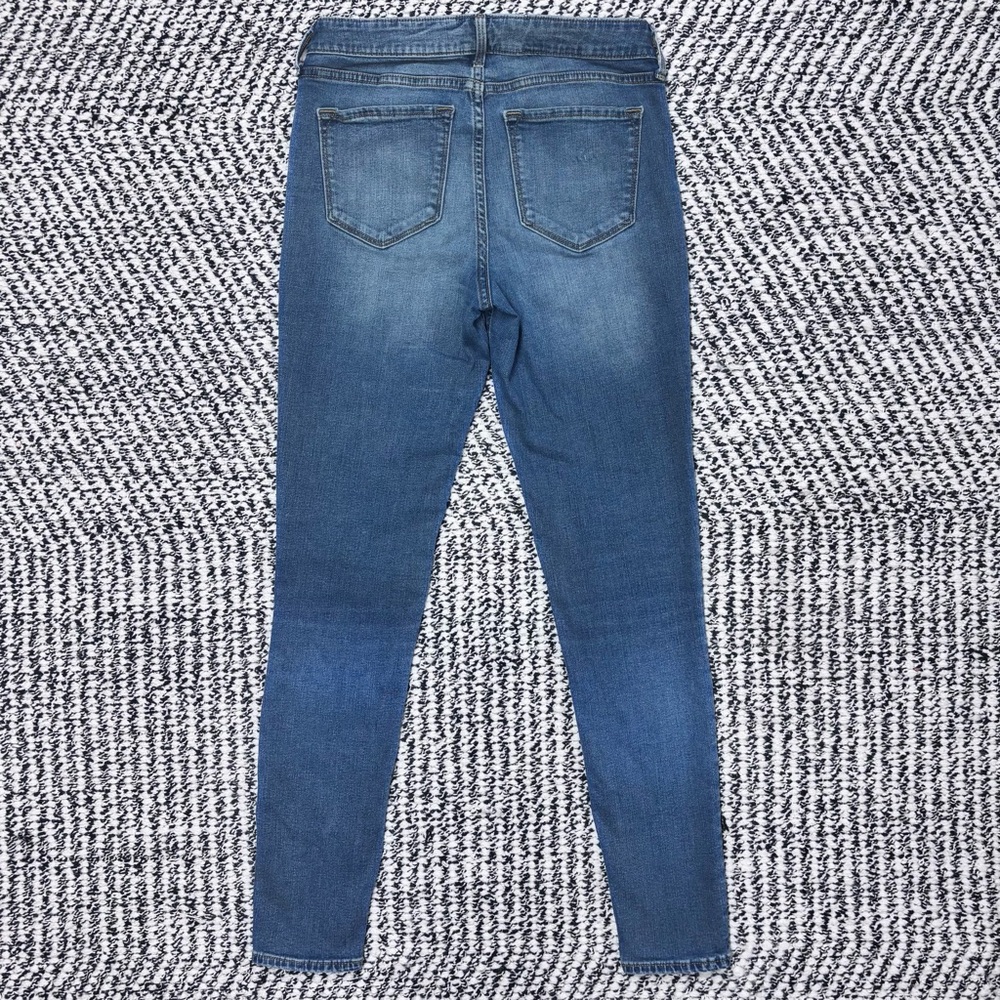 Old Navy - Rock Star Distressed Women's Blue Skinny Jeans - Size 6R - Picture 3 of 3